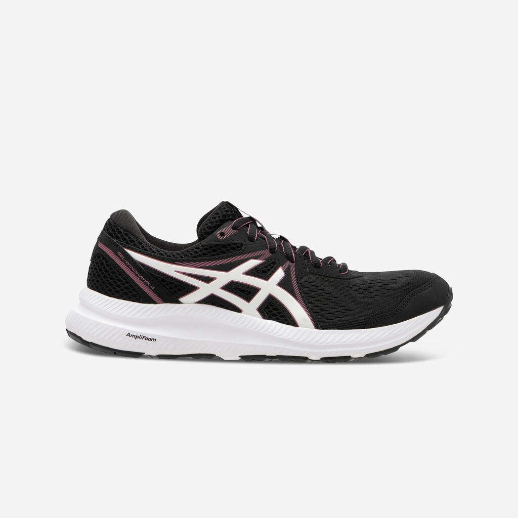 WOMEN'S ASICS GEL WINDHAWK RUNNING SHOES - BLACK PINK